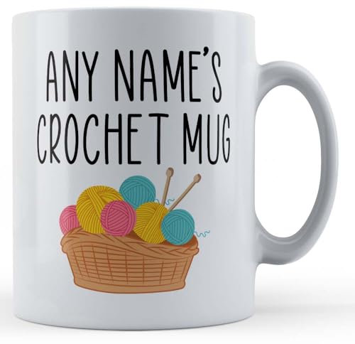 Father Fox - Personalised Crochet Mug - Craft, Crocheting, Knitting, Granny, Nana Gift Mug, Ceramic, 11fl.oz.