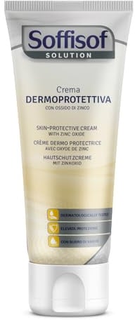 Soffisof Crema Dermoprotectora 200 ml - 10% Óxido de Zinc - Pasta Barrera para Mayores, Adultos y Bebés - Protección de Enrojecimientos e Irritaciones con Manteca de Karité y Bisabolol - Formato Maxi