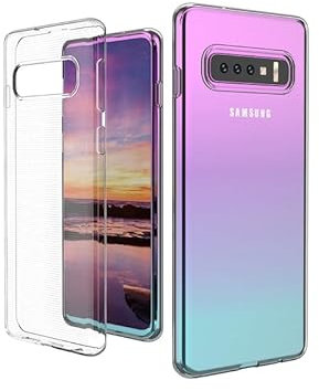NICTRA Handyhülle für Samsung Galaxy S10 Transparent Silikon TPU - Durchsichtig Schutzhülle - Klar Ultra Dünn Hülle