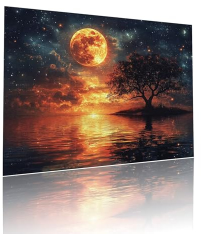 Mond Puzzle für Erwachsene Kinder Anspruchsvoll 5000 Teile Impossible Klassische Puzzles Schwer Sternenhimmel ab 8 9 10 Jahre für Mädchen Jungen Jigsaw Kunst Educa, für Geschenke 105x156cm t-997