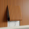 3D Effect Self-Adhesive Wood Slat Peel and Stick Wallpaper, Vinyl Soundproof Waterproof PVC Wall Panel for Interior Wall Decor, Ceiling, TV Background (Walnut, 40cm×300cm)