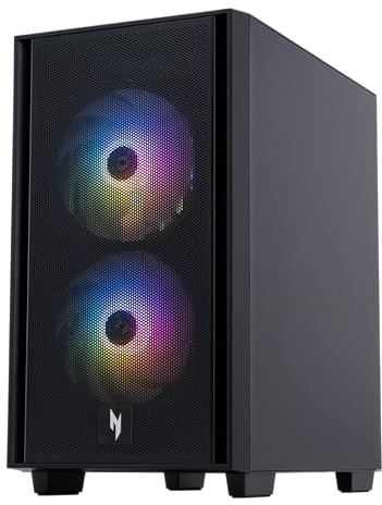 Acer Nitro 60 N60-640-UR21 Gaming Desktop | Processeur Intel Core i5-14400F 10-Core | NVIDIA GeForce RTX 5060 Graphics (614 AI Tops) | 16 Go DDR5 | 1 to PCIe Gen 4 SSD | Wi-FI 6 | Gigabit