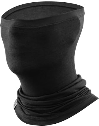 ROCKBROS Cagoule Demi-Masque Mérinos-Lyocell, Tour de Cou Respirant et Extensible, Cache-Cou Moto Ski Vélo, Multifonction pour Homme & Femme