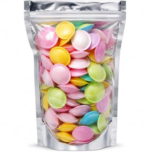 GROBITS Flying Saucer Sweets 100g Retro Fizzy Sherbet Candy Party Bag Treat | Classic UFO Assorted Pick and Mix Candy