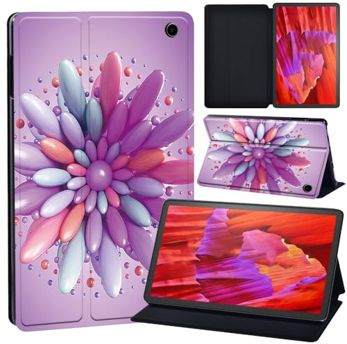 Smart Case Fits Amazon Fire Max 11 Tablet (13th Generation, 2023) 11, Folio Slim Stand Hard Back Shell Cover for Kindle Fire Max 11 Tablet (3D art-large flower)