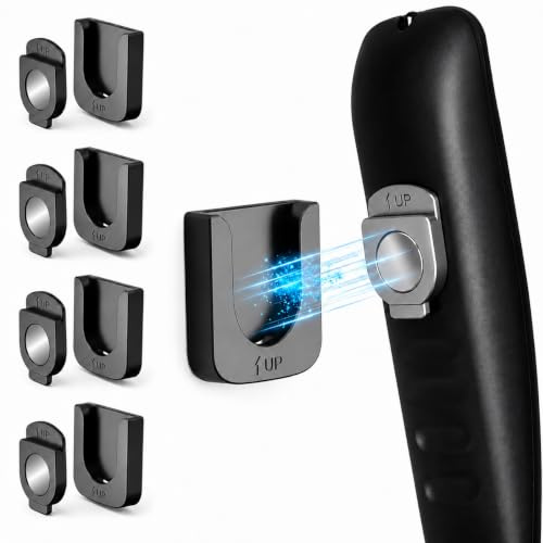 DOMORA Soporte Mando Pared, Paquete de 4 Soportes para Control Remoto de TV para Ventilador Aire Acondicionado, Iman Autoadhesivo, Organizador Mando Sofa