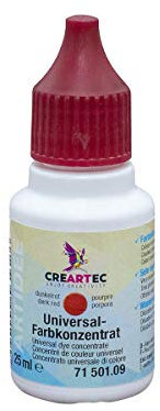 Artidee CREARTEC - Universal-Farbkonzentrat - Farbton: Dunkelrot - zum Mischen mit unterschiedlichster Materialien wie Lacke, Leime, Gießmassen und Farbe - 25 ml - Made in Germany