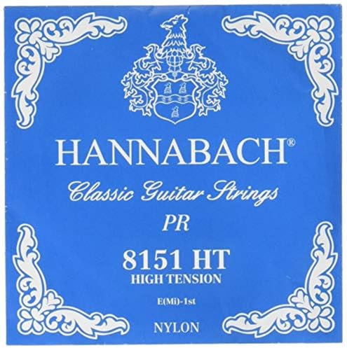 Hannabach Saiten für Klassikgitarre Serie 815 E1 High Tension Silver Special, Gitarrensaiten (hochwertig, Allzweck-Saite für fast jedes Instrument, Gitarrensaiten klassische Gitarre, Made in Germany)