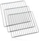 SPARES2GO Chrome Adjustable Width Shelf for BEKO Oven Cooker (Pack of 3, 310 x 345-565mm)