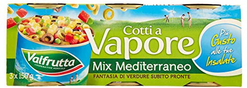 Valfrutta Cotti a Vapore Mix Mediteraneo, 3 x 140g
