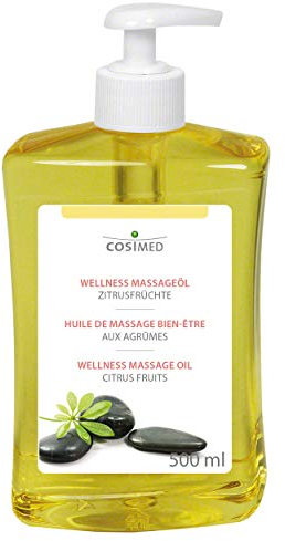cosiMed Wellness-Massageöl Zitrusfrüchte mit Druckspender, Massage Öl, 500 ml