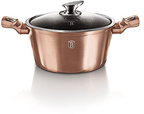 Berlinger Haus Metallische Auflaufform mit Deckel 28 cm Rosengold