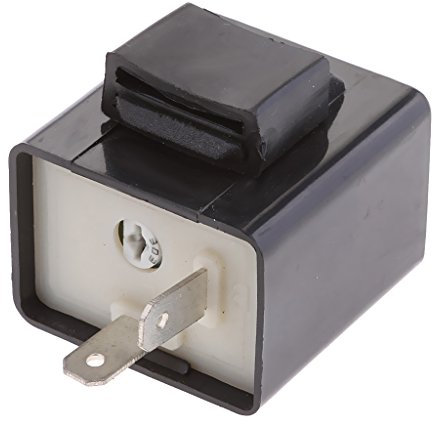 Dolity Relais à Clignotant LED Ampoule Flasher pour Moto 12V 2 Broche Relay Motocyclette Pièce