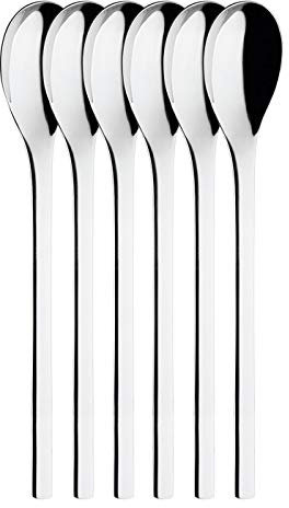 Puresigns ONE Extra Latte Macchiato Löffel 18,60cm Edelstahl Poliert Silber 6 Stück