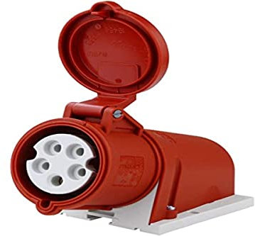 CEE Mennekes Einbausteckdose 32A 5P 400V IP44 Anbausteckdose Typ27008 7728