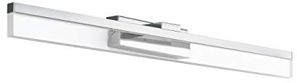 EGLO LED Wandlampe Palmital, Spiegelleuchte, Wandleuchte aus Aluminium, Metall und Kunststoff, Badezimmer Lampe in Chrom, LED Feuchtraumleuchte warmweiß, IP44