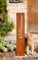 Metallschild Willkommen in Rost-Optik, 75 cm hoch, Dekoschild, Rostsäule, Gartenschild