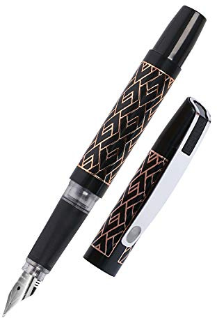 Online 61467/3D - Campus Spotlights Retro Style, Patronen-Füller, Standard-Tintenpatronen, hochwertige Iridium-Feder M, ergonomisches Softtouch-Griffstück, für Allergiker geeignet, 1 Stück