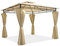 Garden Point Pabellón de Jardín Ibiza 300 x 300 cm | Rectangular | Hidrófugo jardín para Cubrir Muebles de jardín y Jacuzzi | Montaje fácil | con Cortinas | Crema