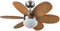 BASTILIPO Ibiza RC-Ventilador de Techo con Mando a distancia-60W y 75cm de diametro-e27 60w, Haya/Wengé, 75 cm (2840)