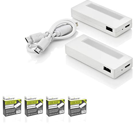 INNOVATE Mini Akku LED Schrankbeleuchtung mit Bewegungsmelder 8 Stk. Magnet