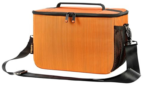 FOSOTO DSLR/SLR Camera Bag, Large Camera Case Bag Protection Padded Insert Camera Bag, for Mirrorless Cameras, Lenses, Flash Light with Removable Shoulder Strap