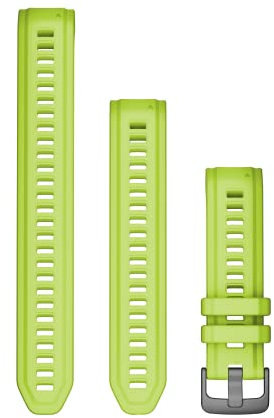 Garmin Cinturino Originale Instinct 2S, 20mm, QuickFit, Silicone, Electric Lime