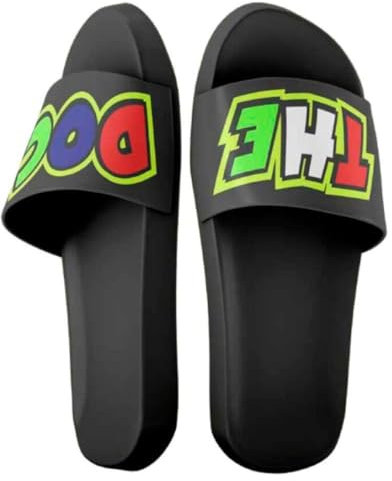 Valentino Rossi Unisex Vr46 Fan Hausschuhe, Schwarz, 43 EU