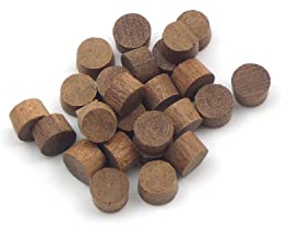 Oakcrafts - 10mm Mahogany Flat Head End Grain Plug - Pack of 25