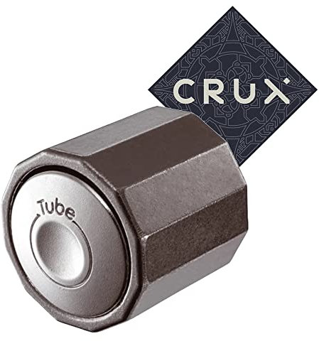 Venker Hanayama Cast Tube Puzzle - Level 5 von 6 - Sehr schwierig - Inklusive Crux Sticker