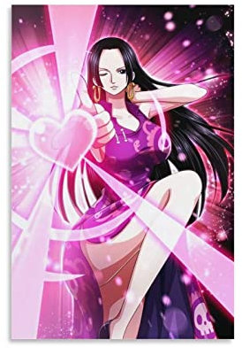 JEYUAN Leinwand Bilder Anime Motivo Boa Hancock Tela Wall Art Soggiorno Poster Camera da letto Decor Pittura 60x90cm Senza Cornice