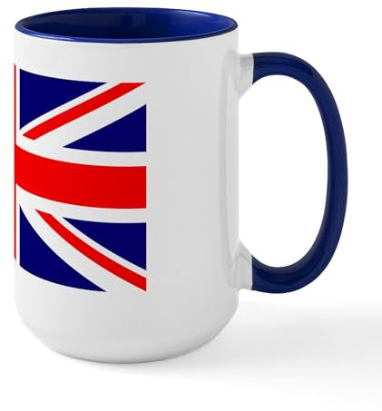 CafePress Union Jack Large Mug 15 oz (444 ml) Ceramic Coffee Mug