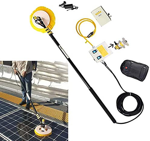 Limpiadores Paneles Fotovoltaicos Eléctricos, Limpiador Postes De Limpieza Ventanas, Con Baterías De Litio + Mochila, Para Estanques/montañas/techo De Fábrica De Pila Alta/techo Inclinado,3.5m