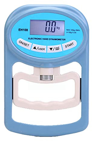 Iegefirm Dinamometro a Mano Grip Fitness Polso Dinamometro a Mano Grip Meter Misurazione Elettronica 265 LB Forza della Mano