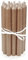 LUMELY dänische Premium Stabkerzen Braun Sand, 12er Pack, Höhe 18cm, Ø 2,2cm, Brenndauer ca. 8 Stunden, zylindrische Leuchterkerzen, Deko Kerzen Set, Kerzen Skandinavisch