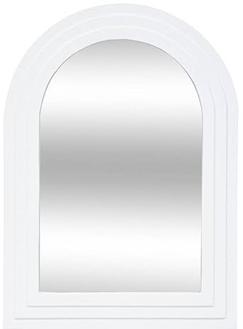 Atmosphera - Miroir Emily en Bois H55cm Blanc