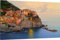 HUBDECO Leinwand Bilder Wohnzimmer - Bilder, Poster, Kunstdrucke - Leinwandbild - Bild auf Leinwand - Tolle Zimmerdekoration - Schlafzimmer Bilder - 70x50 cm Italien Cinque Terre