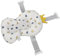 Cojín de Baño para bebé, Cojín de Baño Portátil para bebé, Antideslizante, Ligero, Fácil de Reparar para el Hogar