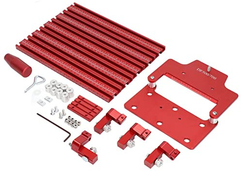 Saw Guide Rail Aluminum Alloy Track Saw Parallel Guide Track Saw Guide with Clear Scale Replacement for DF500 700 Wood Tenoning Machine