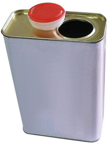 Housoutil Pot De Peinture Vide Rectangle Seau De Peinture Seau De Peinture en Métal Pot De Peinture Portable avec Couvercle Conteneurs De Stockage De Peinture pour Les Restes De Peinture