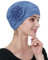 Alnorm Weiche niedliche Beanie Volle Kopfbedeckung für Chemo-Frauen Blauer Nebel