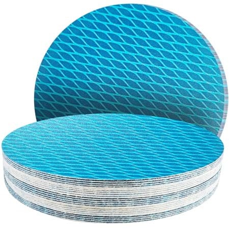 GZKTY 25Pcs 225mm Sanding Discs, No holes, Grits 320 Sanding Pads, Manual Electric 225mm Disc Sander for Drywall Walls, Reduced Cloggingr