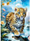 QINRUBB Leopard Diamond Painting Erwachsene, 5D Fantasie Diamant Painting Bilder Anfänger, DIY Runder Vollbohrer Blumen Diamanten Malerei Stickerei Set Kreuzstich Geschenke Home Wand Dekor 30x40cm