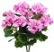 Künstliche Geranien, Seidenblumen, künstliche Blumen werden für Heimdekoration, drinnen, draußen, Garten, Terrasse, Vase, Tischdekoration, Heimdekoration verwendet (Rosa)