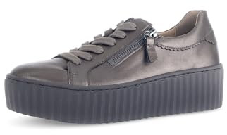 Gabor Damen Low-Top Sneaker, Frauen Halbschuhe,Strassenschuhe,Sportschuhe,Freizeitschuhe,Turnschuhe,Laufschuhe,schnürer,Bronce,39 EU / 6 UK