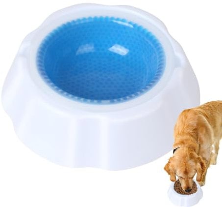 Dog Cooler Bowl - Dog Cold Water Bowl | Summer Cool Outdoor Cat And Dog Bowl | Feeding Water Condensation Ice Bowl | Pet Bowl With Cooling Feature | Cooling Water Bowl For Pets