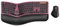 ProtoArc EKM01 Plus Souris ergonomique sans fil avec clavier ergonomique Bluetooth et design divisé, repose-poignet, multi-appareils, rechargeable, pour Windows/Mac OS – Bordeaux
