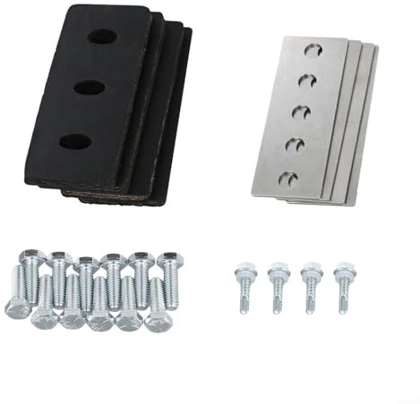 Eawfgtuw 304 Edelstahl Schneefräse Impeller Modifikationsset, 4 Stück Gummilippe Schneefräse für Modifikationen 2-stufige Maschine, 4 Stück Gummi-Paddelblätter (0,6 cm)