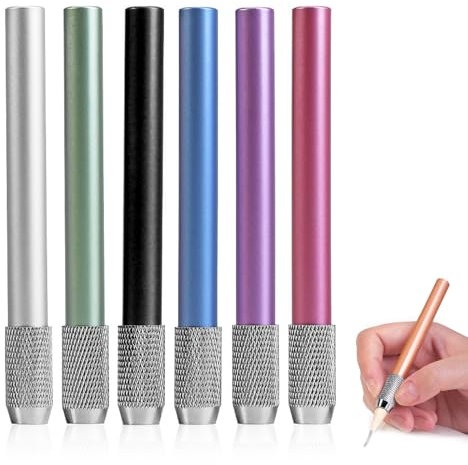 6 Pezzi Prolunghe per Matite Estensori per Strumento Regolabile Alluminio Estensore Strumento Alluminio Estensore Matite Strumento Allunga Matite Prolunghe