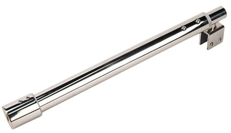 Barra de soporte para mampara de ducha de acero inoxidable, ajustable 600 mm a 800 mm, 25 mm, compatible con cristal de 8 mm a 12 mm, brazo soporte mampara (A)